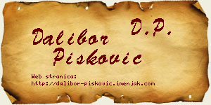 Dalibor Pisković vizit kartica